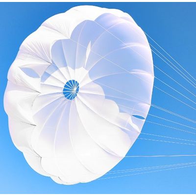 Revisión y plegado de paracaídas de emergencia redondo tipo PDA Revisión y plegado de paracaídas de emergencia redondo tipo PDA